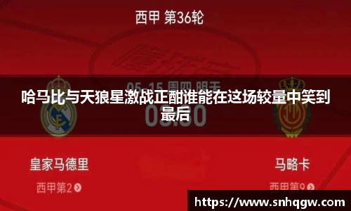 哈马比与天狼星激战正酣谁能在这场较量中笑到最后